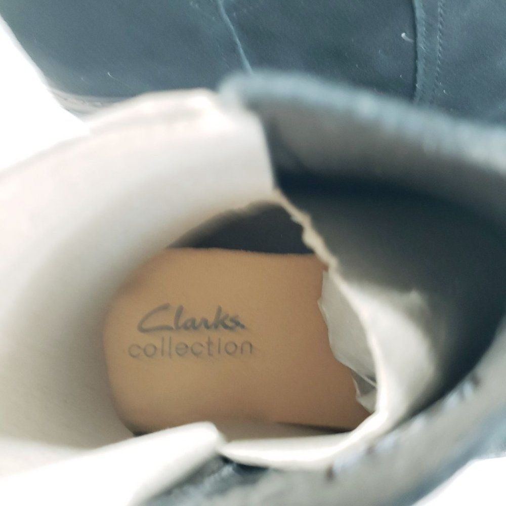 Clarks Collection Women's Size 7 W Airabell Suede Wedge Ankle Bootie Black NEW - Picture 8 of 13